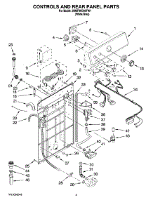 02 - Controls And Rear Panel Parts parts for Maytag Washer 2DMTW5705TW1 from AppliancePartsPros.com