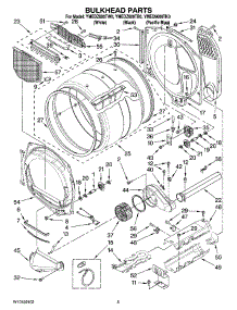03 - Bulkhead Parts parts for Maytag Dryer YMEDZ600TW0 from AppliancePartsPros.com