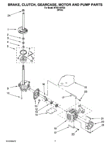 04 - Brake, Clutch, Gearcase, Motor And Pump Parts parts for Maytag Washer NTW5100TQ0 from AppliancePartsPros.com