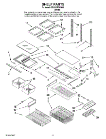 06 - Shelf Parts parts for Maytag Refrigerator GB2225PEKW12 from AppliancePartsPros.com