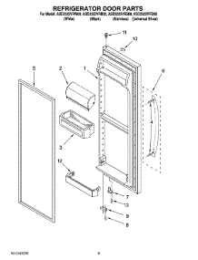 06 - Refrigerator Door Parts parts for Maytag Refrigerator ASD2522VRS00 from AppliancePartsPros.com