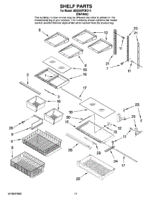 06 - Shelf Parts parts for Maytag Refrigerator AB2225PEKS13 from AppliancePartsPros.com