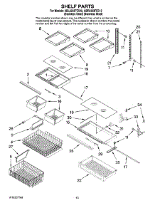 07 - Shelf Parts parts for Maytag Refrigerator ABL2233FES12 from AppliancePartsPros.com