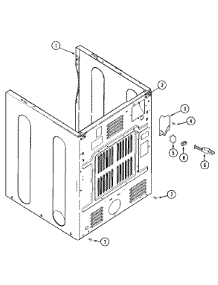 05 - Cabinet-Rear parts for Maytag Dryer MDE16PSAZW from AppliancePartsPros.com