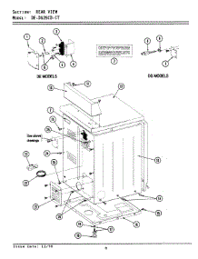 02 - Rear View - Cd / Ct Models parts for Maytag Dryer GDE26CD from AppliancePartsPros.com