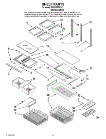 06 - Shelf Parts parts for Maytag Refrigerator GB2526REKS12 from AppliancePartsPros.com