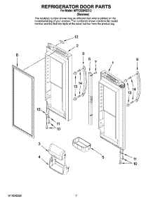 05 - Refrigerator Door Parts parts for Maytag Refrigerator MFF2558KES12 from AppliancePartsPros.com