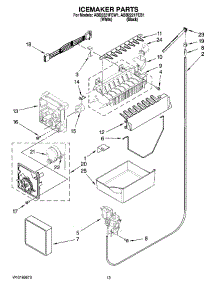 08 - Icemaker Parts, Optional Parts parts for Amana Refrigerator ABB2221FEB1 from AppliancePartsPros.com