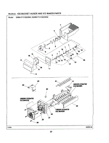 13 - Ice Bucket Auger /  Ice Maker parts for Maytag Refrigerator 2699W from AppliancePartsPros.com