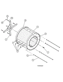 11 - Tumbler & Support Assembly parts for Maytag Dryer MDG50PN2VW from AppliancePartsPros.com