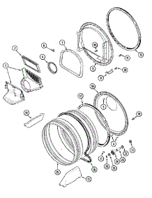 08 - Tumbler parts for Maytag Dryer MDE16MNDGW from AppliancePartsPros.com