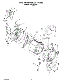 06 - Tub And Basket Parts parts for Maytag Washer MAH22PDAXW0 from AppliancePartsPros.com