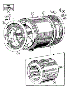 07 - Basket & Outer Shell Assembly parts for Maytag Washer MFR50PCAVS from AppliancePartsPros.com