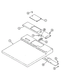 03 - Top Cover (Mde11mnadw) parts for Maytag Dryer MDE13MNADW from AppliancePartsPros.com