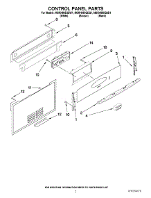 02 - Control Panel Parts parts for Maytag Range MGRH865QDB1 from AppliancePartsPros.com