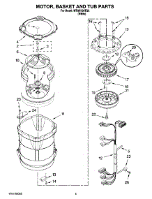 03 - Motor, Basket And Tub Parts parts for Maytag Washer MTW6700TQ0 from AppliancePartsPros.com