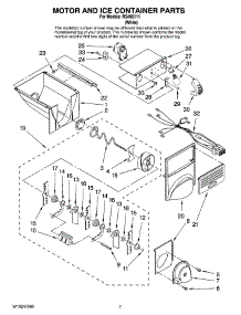 05 - Motor And Ice Container Parts parts for Maytag Refrigerator RS495111 from AppliancePartsPros.com
