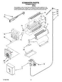 12 - Icemaker Parts parts for Maytag Refrigerator RS495111 from AppliancePartsPros.com