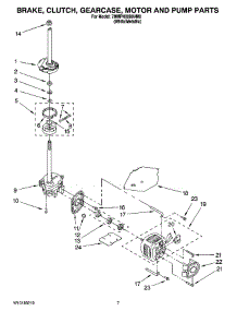 04 - Brake, Clutch, Gearcase, Motor And Pump Parts parts for Maytag Washer 7MMPH0080VM0 from AppliancePartsPros.com