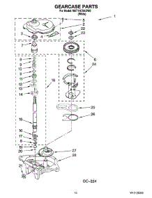 10 - Gearcase Parts parts for Maytag Washer MAT14CSAGW0 from AppliancePartsPros.com