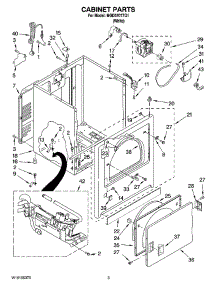 02 - Cabinet Parts parts for Maytag Dryer MGD5707TQ1 from AppliancePartsPros.com