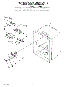 02 - Refrigerator Liner Parts parts for Maytag Refrigerator GB2026PEKW12 from AppliancePartsPros.com