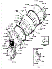 05 - Lint Screen, Tumbler (Front & Back) parts for Maytag Dryer GDG24CM from AppliancePartsPros.com