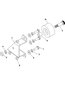 07 - Roller Wheel Assembly parts for Maytag Dryer MDG31PDAWW from AppliancePartsPros.com