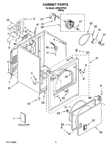 02 - Cabinet Parts parts for Maytag Dryer AED4475TQ0 from AppliancePartsPros.com