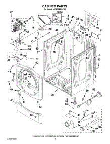 02 - Cabinet Parts parts for Maytag Dryer MDE22PRBZW0 from AppliancePartsPros.com