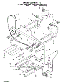 03 - Manifold Parts parts for Maytag Range AGR6011VDS0 from AppliancePartsPros.com