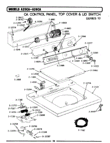 02 - Control Panel, Top Cvr & Lid Swtch (12) parts for Maytag Washer A26CAE from AppliancePartsPros.com