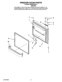05 - Freezer Door Parts parts for Maytag Refrigerator AB2225PEKS13 from AppliancePartsPros.com