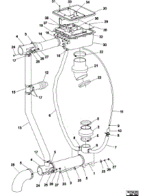 06 - Soap Box, Drain & Hose Assembly parts for Maytag Washer MFR30PDCTS from AppliancePartsPros.com