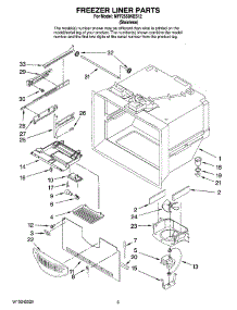 02 - Freezer Liner Parts parts for Maytag Refrigerator MFF2558KES12 from AppliancePartsPros.com