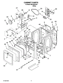 02 - Cabinet Parts parts for Maytag Dryer MEDB700VQ0 from AppliancePartsPros.com