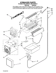 08 - Icemaker Parts, Optional Parts parts for Maytag Refrigerator MBR1956HES14 from AppliancePartsPros.com