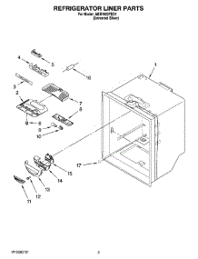 02 - Refrigerator Liner Parts parts for Maytag Refrigerator ABB1922FED1 from AppliancePartsPros.com