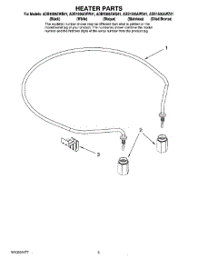 05 - Heater Parts parts for Maytag Dishwasher ADB1500AWZ41 from AppliancePartsPros.com