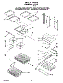 07 - Shelf Parts parts for Maytag Refrigerator ABC2037DTS14 from AppliancePartsPros.com