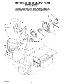 04 - Motor And Ice Container Parts parts for Maytag Refrigerator 7MI2569VEM10 from AppliancePartsPros.com