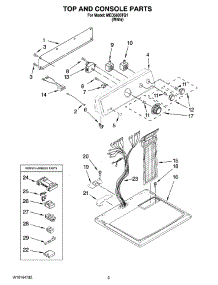 02 - Top And Console Parts parts for Maytag Dryer MED5600TQ1 from AppliancePartsPros.com