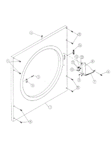 07 - Front Panel Assy. (Latch Type-Dg30 / 50) parts for Maytag Dryer DG50PN1 from AppliancePartsPros.com