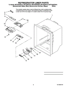 04 - Refrigerator Liner Parts parts for Maytag Refrigerator MFF2558VEW10 from AppliancePartsPros.com
