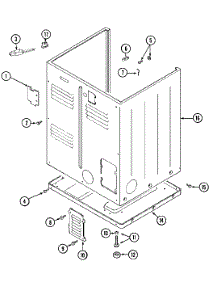 04 - Cabinet (Rear) parts for Maytag Dryer MDG10MNEGW from AppliancePartsPros.com