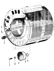 05 - Drum parts for Maytag Washer MFS125PAVS from AppliancePartsPros.com