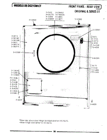 06 - Front Panel-Rear View parts for Maytag Dryer DG21CM from AppliancePartsPros.com