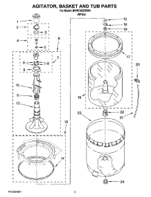 03 - Agitator, Basket And Tub Parts parts for Maytag Washer MVWC6ESWW0 from AppliancePartsPros.com