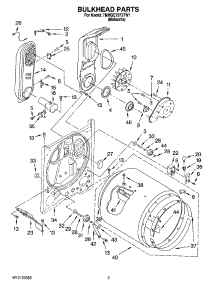 03 - Bulkhead Parts parts for Maytag Dryer 7MMGE7973TW1 from AppliancePartsPros.com