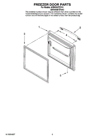 03 - Freezer Door Parts parts for Maytag Refrigerator ABB2222FED10 from AppliancePartsPros.com